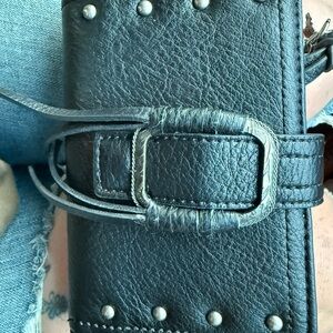 Jessica Simpson Black Leather Wallet